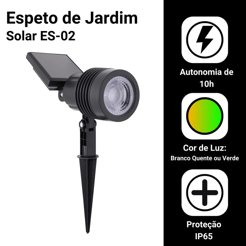 Luminária Solar Garden Spit Lamp ES02 Jardim